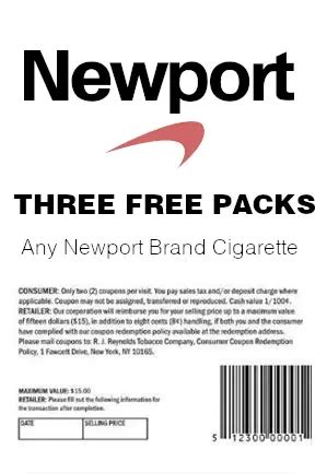 64 per cigarette. . Free pack of newport cigarettes coupon 2022